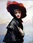Gustave Jean Jacquet Famous Paintings - La Coquette